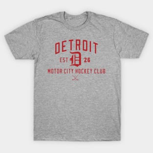 Motor City Hockey II Red T-Shirt